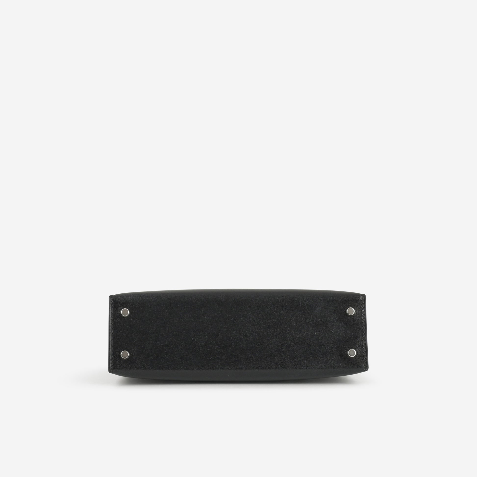 Hermès Mini Kelly - Black Box Calf | Palladium Hardware - Bagista