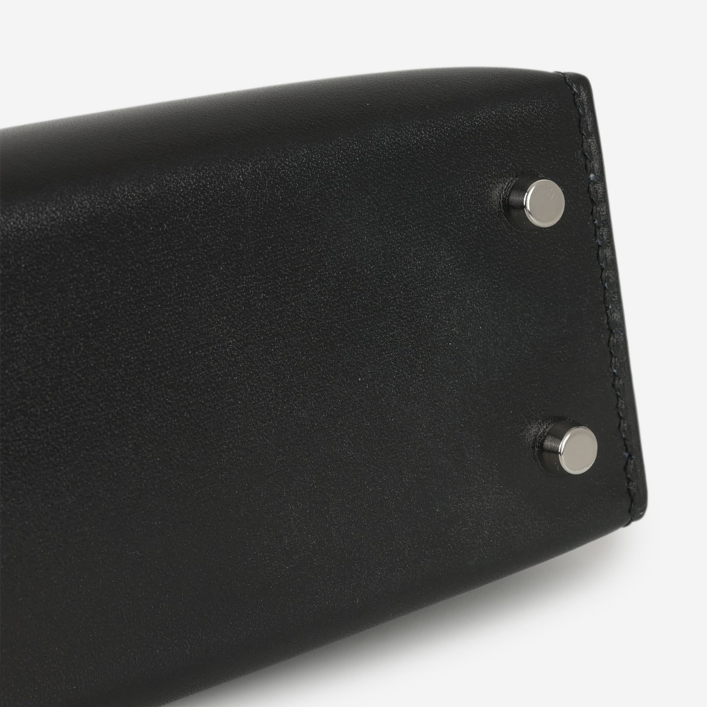 Hermès Mini Kelly - Black Box Calf | Palladium Hardware - Bagista