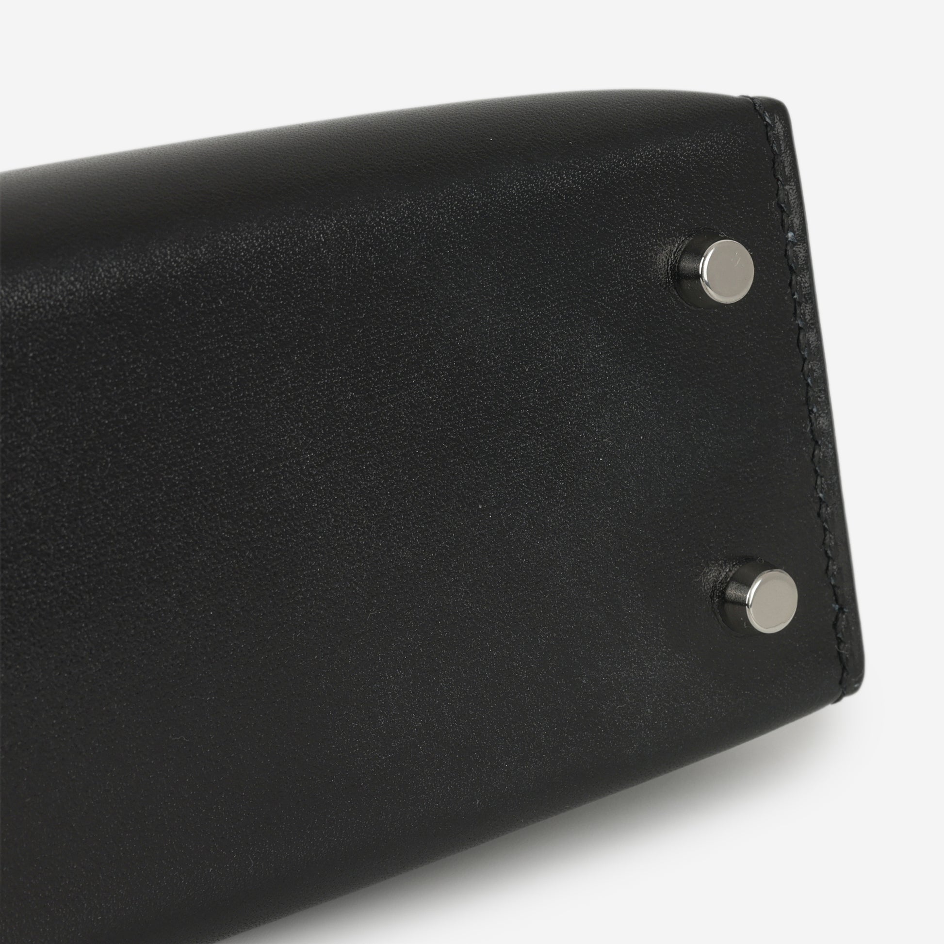 Hermès Mini Kelly - Black Box Calf | Palladium Hardware - Bagista