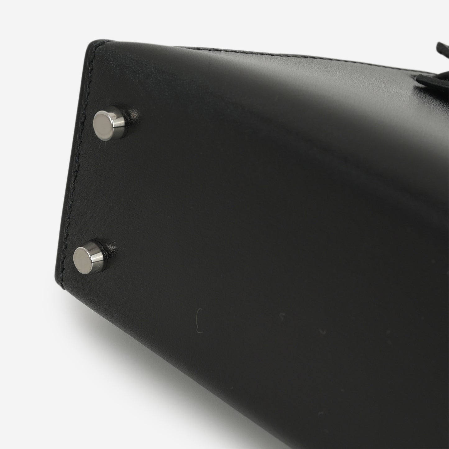 Hermès Mini Kelly - Black Box Calf | Palladium Hardware - Bagista