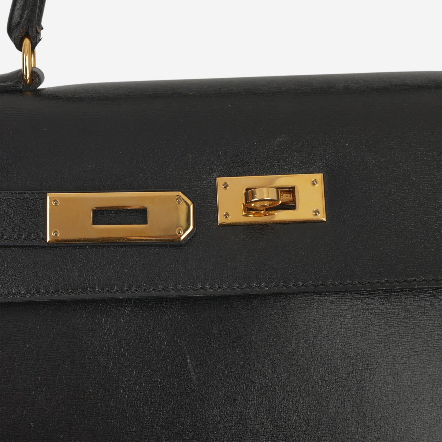 Hermès Vintage Kelly 35 - Black Box Calf | Gold Hardware