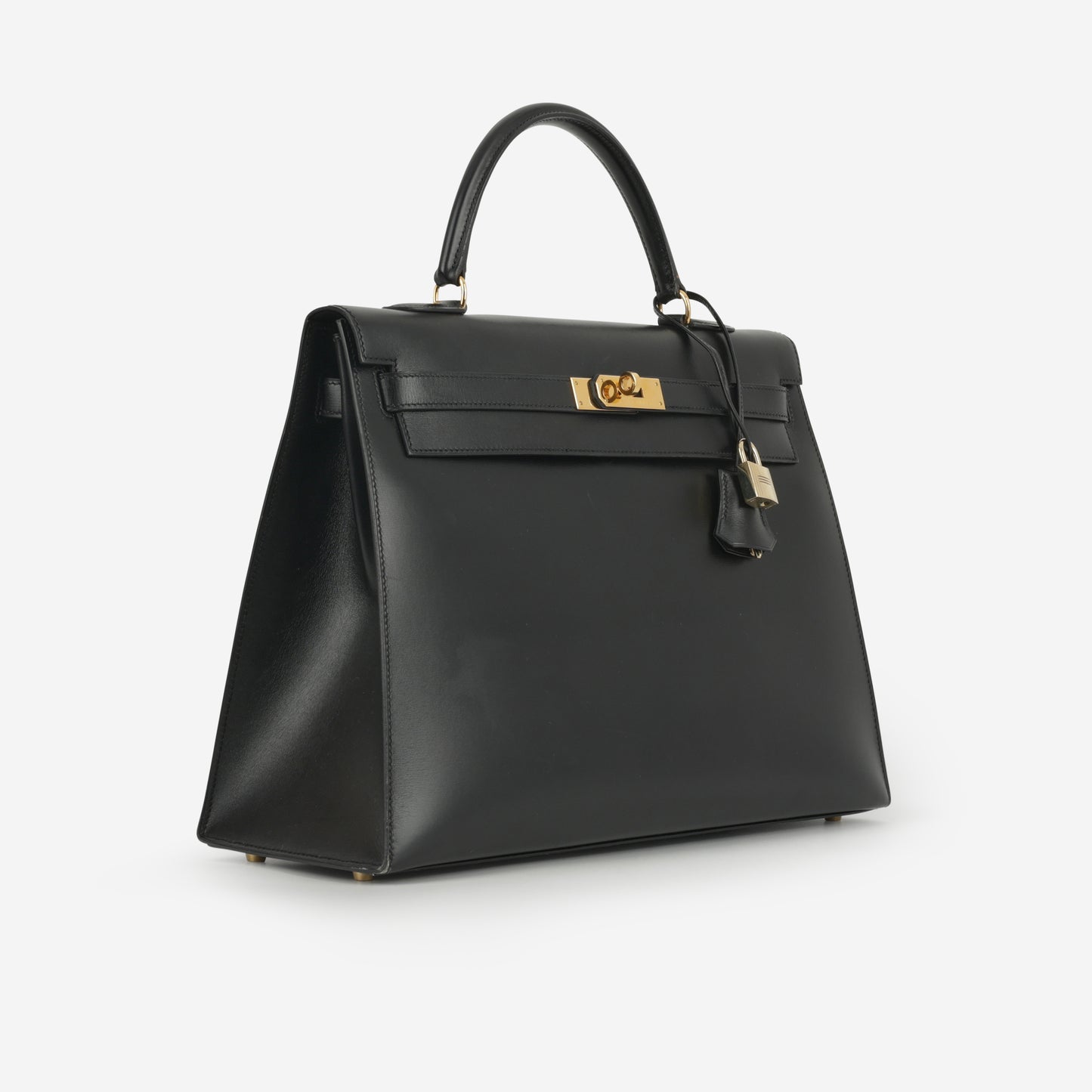 Hermès Vintage Kelly 35 - Black Box Calf | Gold Hardware