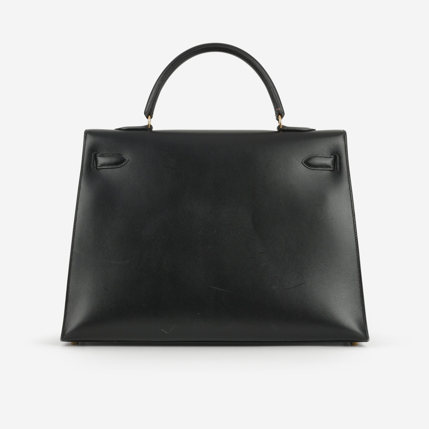 Hermès Vintage Kelly 35 - Black Box Calf | Gold Hardware