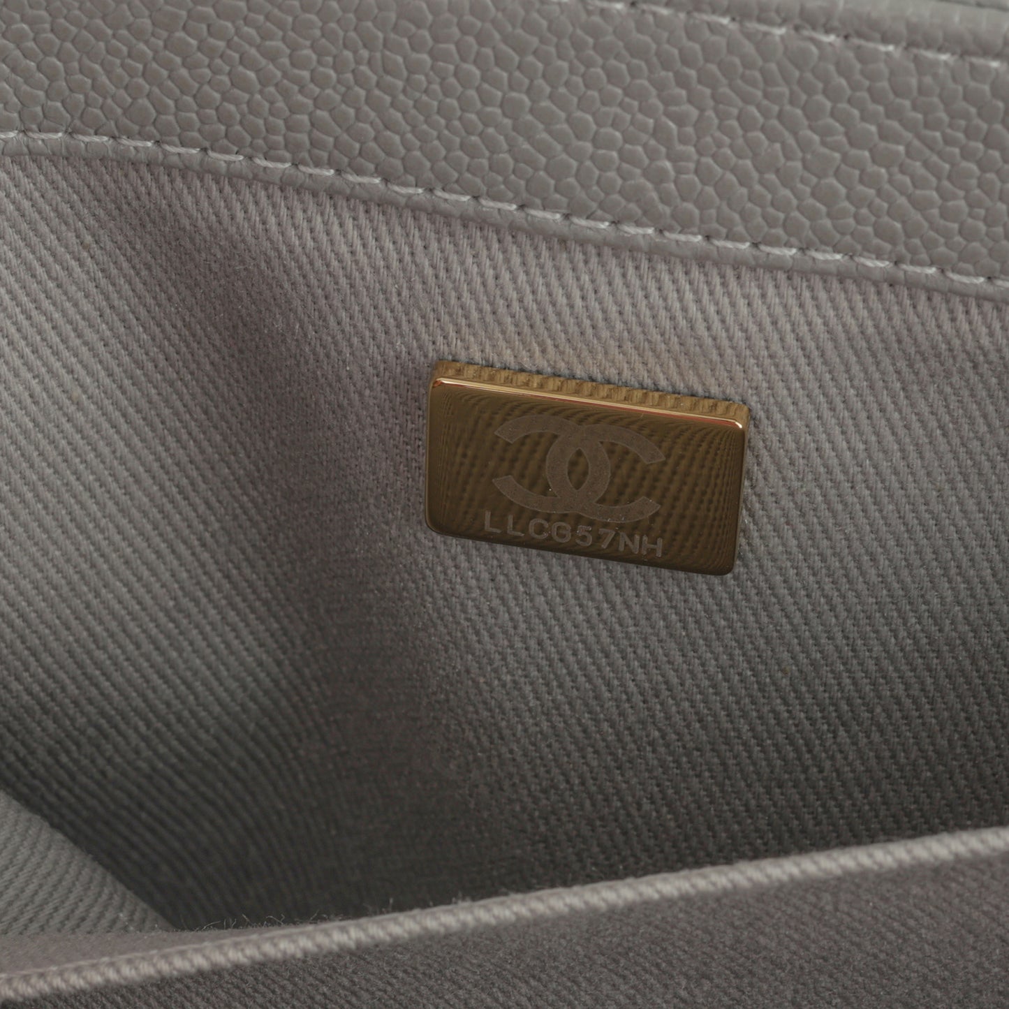 Chanel Small Business Affinity - Grey Caviar | Champagne Gold Hardware