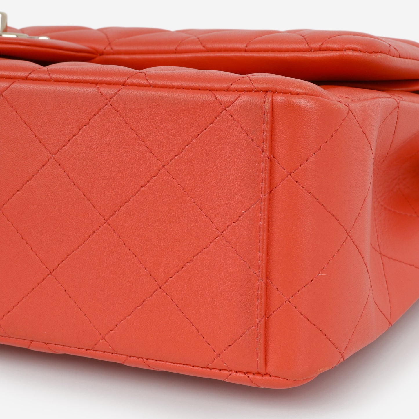 Chanel Classic Maxi Double Flap - Coral Lambskin | Champagne Gold Hardware