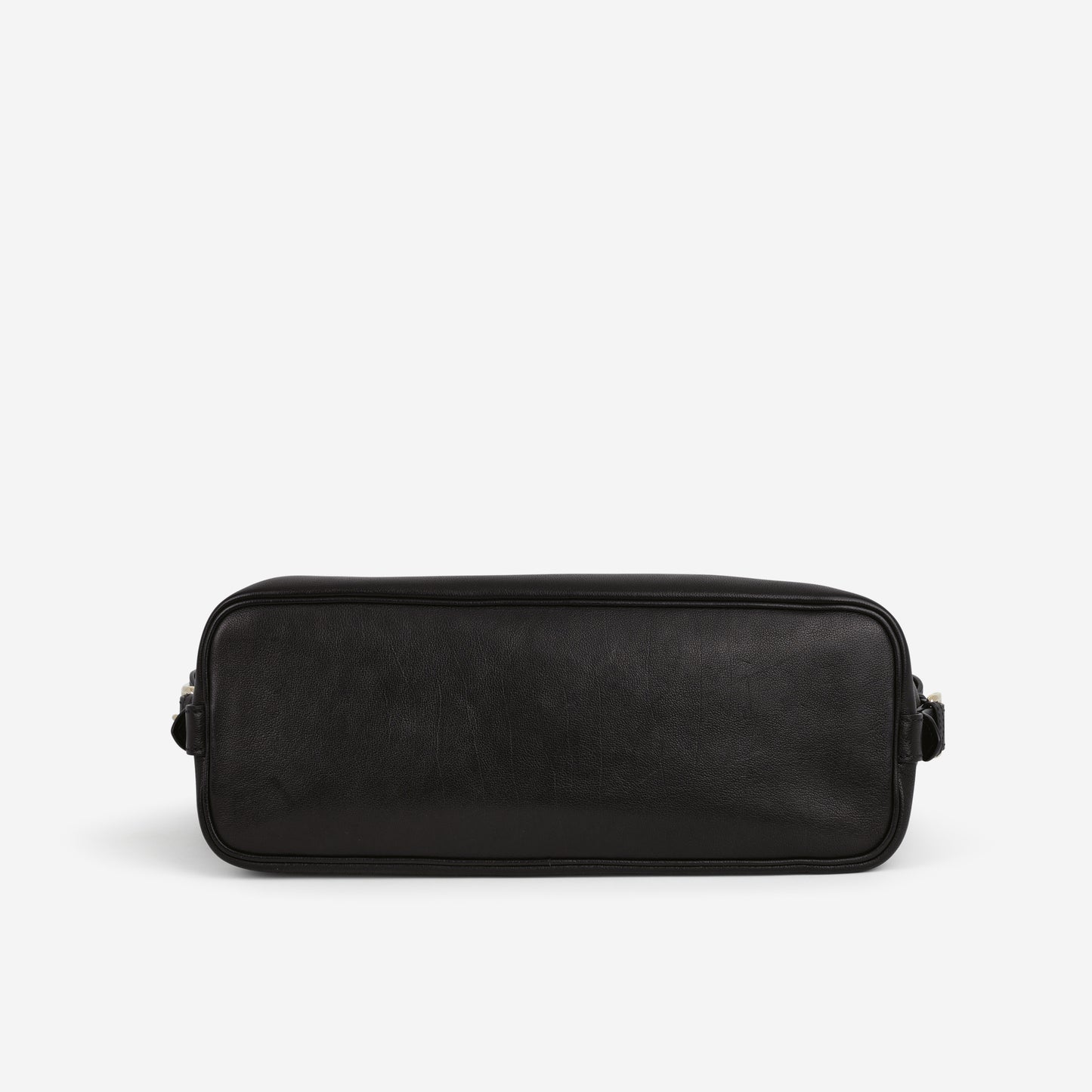 Prada Large Leather Tote Bag - Black Buffalo | Gold Hardware