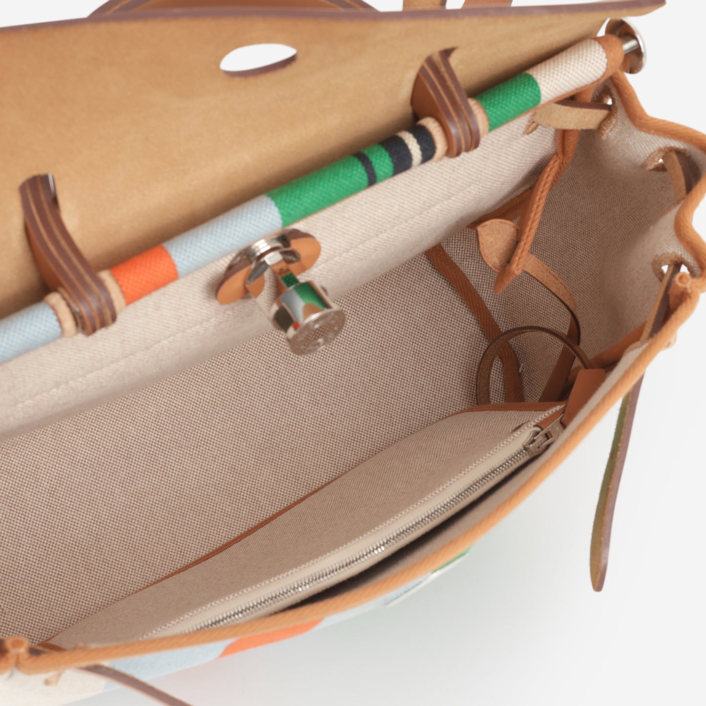 Hermès Herbag 31 - Rayures D'equipage | Palladium Hardware - Bagista