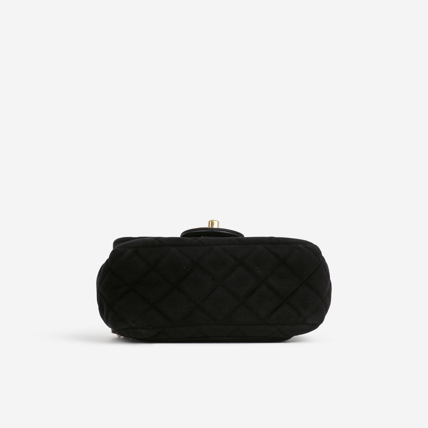 Chanel Mini Flap Square Pearl Crush - Black Velvet | Gold Hardware