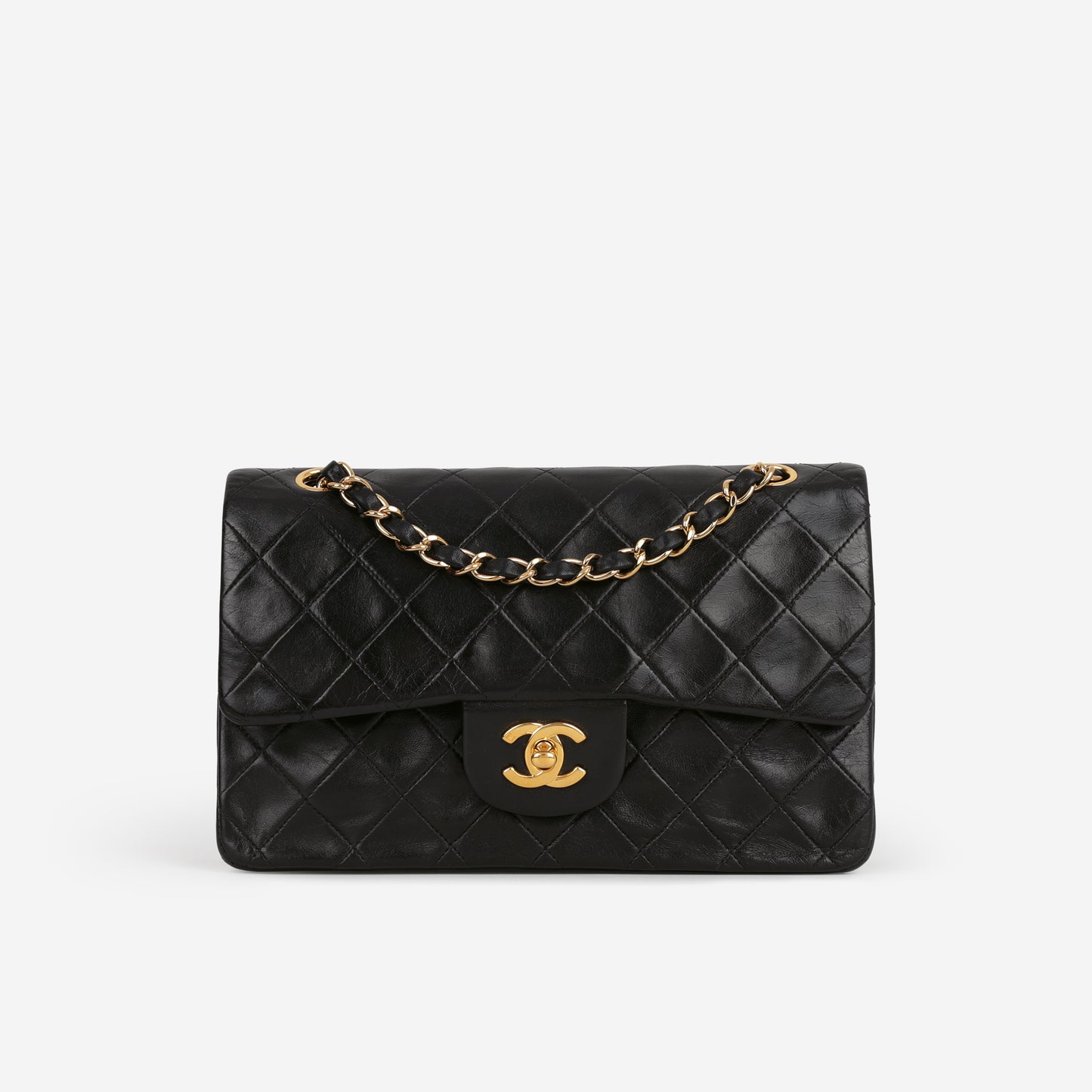 Chanel Vintage Small Classic Flap - Black Lambskin | Gold Hardware