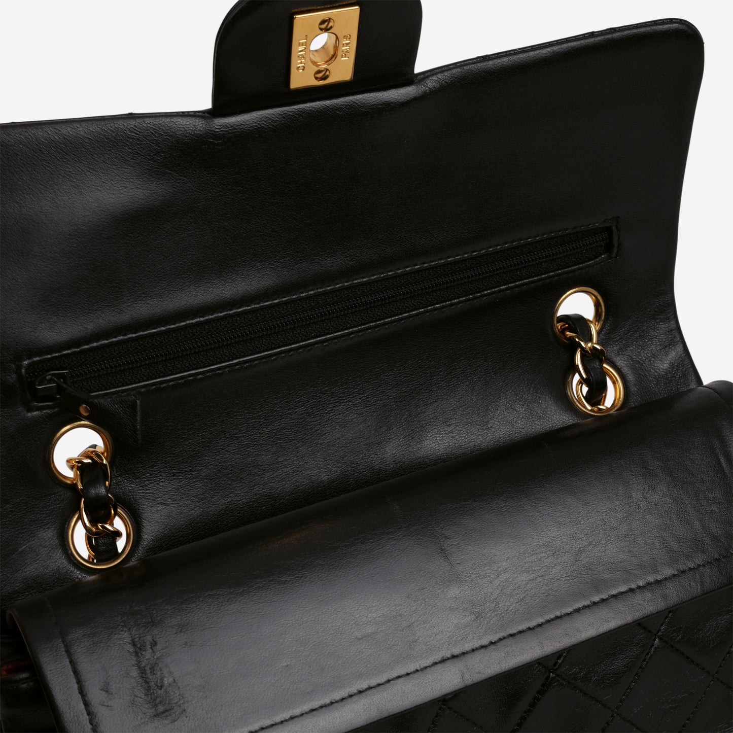 Chanel Vintage Small Classic Flap - Black Lambskin | Gold Hardware