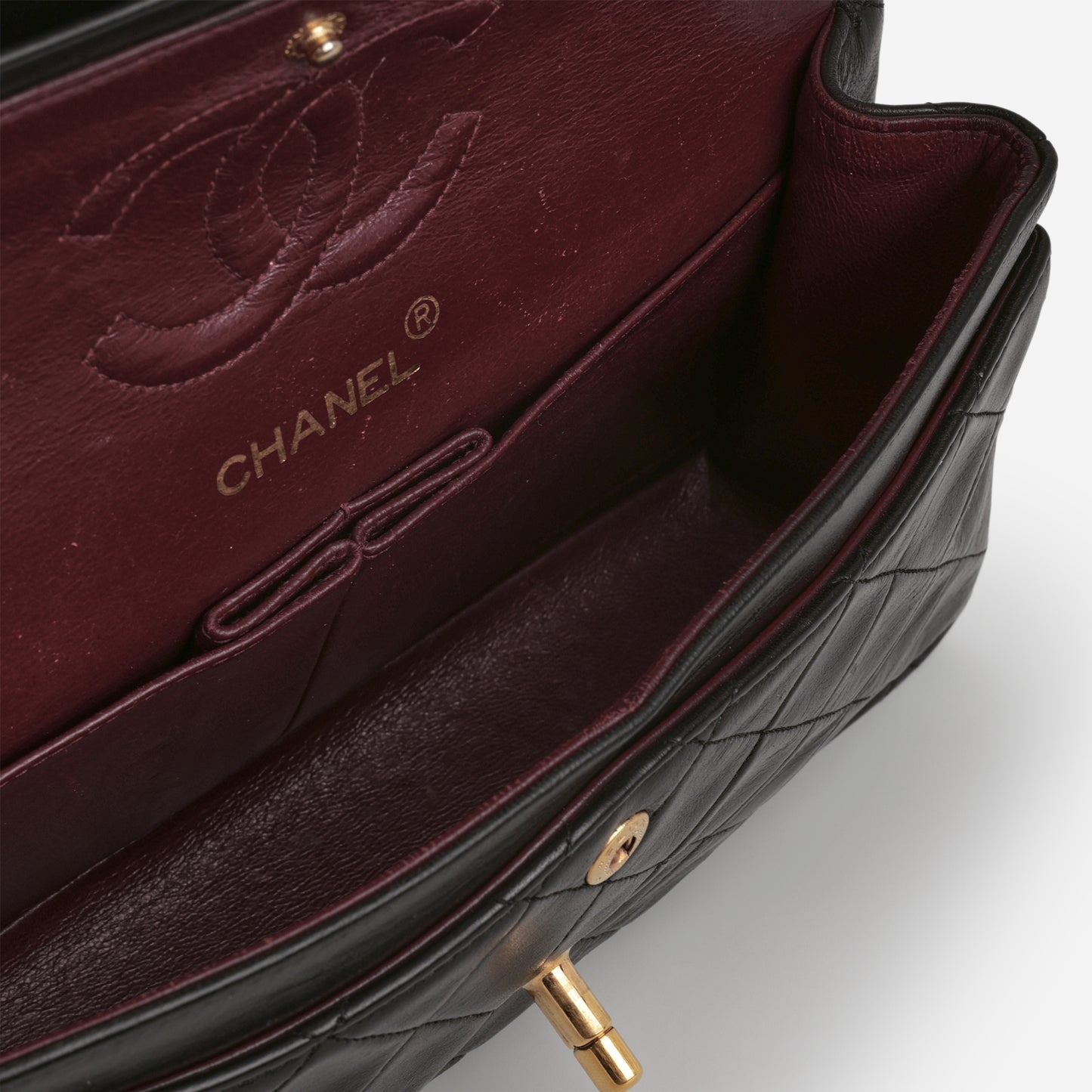 Chanel Vintage Small Classic Flap - Black Lambskin | Gold Hardware