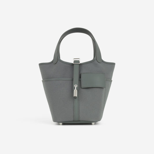 Hermès Picotin 18 Cargo - Vert Mangrove Canvas / Swift | Palladium Hardware