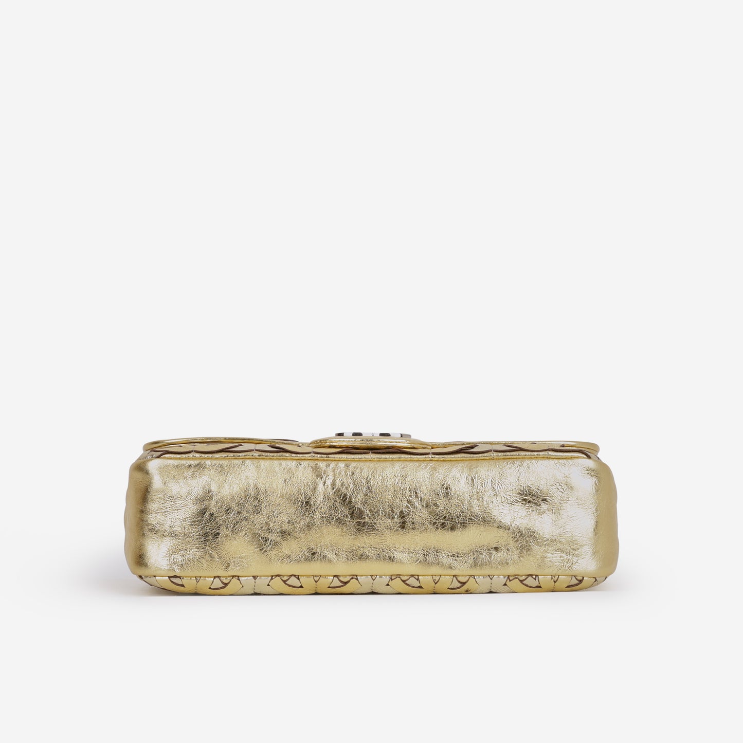 Chanel Laser Cut CC Flap - Silver / Gold Calfskin | Silver Hardware