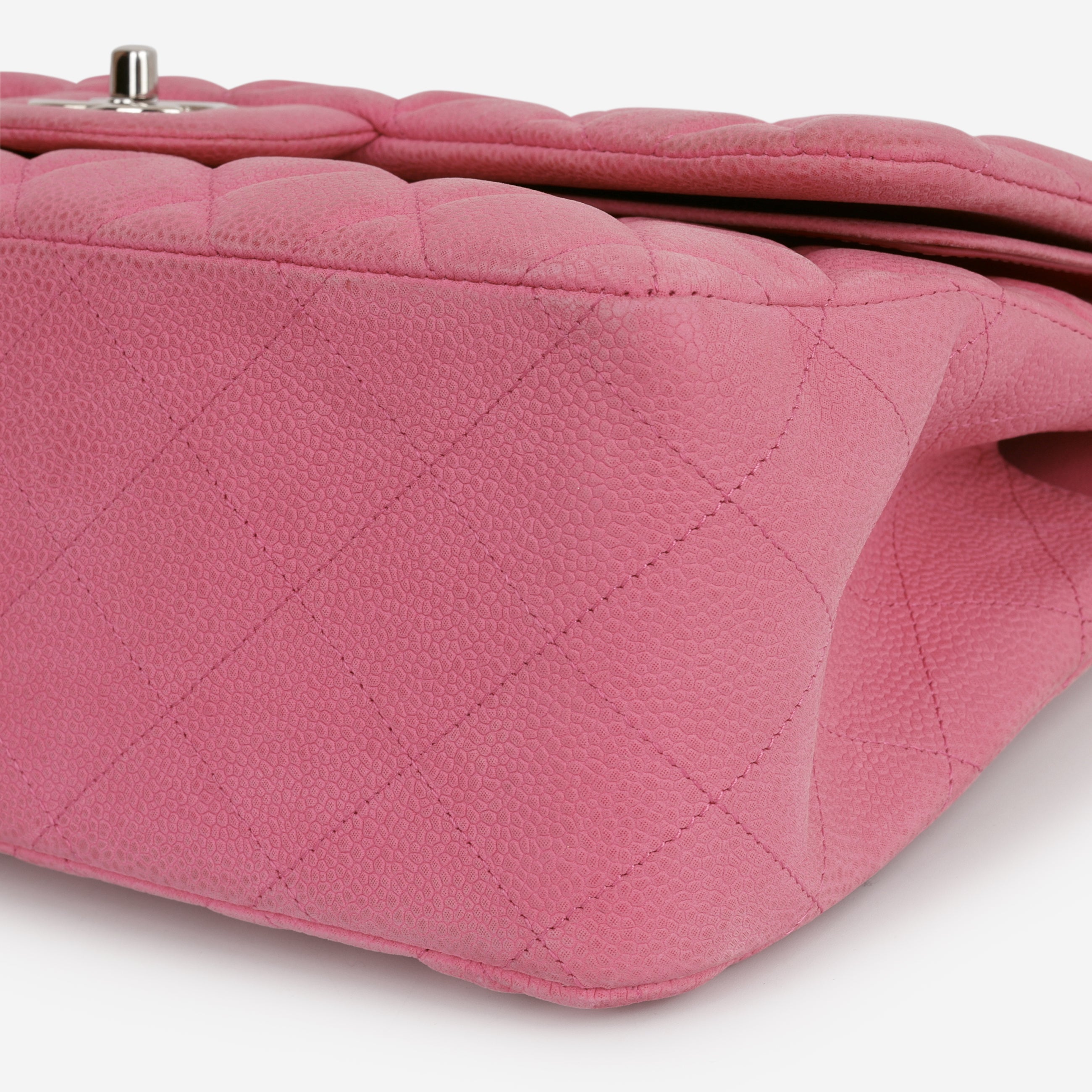 Chanel Classic Jumbo Double Flap - Pink Matte Caviar | Silver