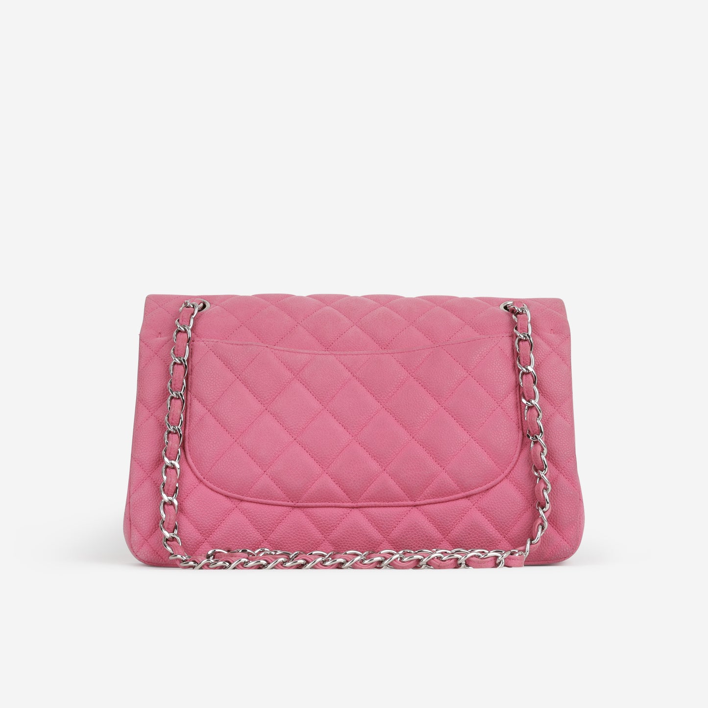 Chanel Classic Jumbo Double Flap - Pink Matte Caviar | Silver Hardware