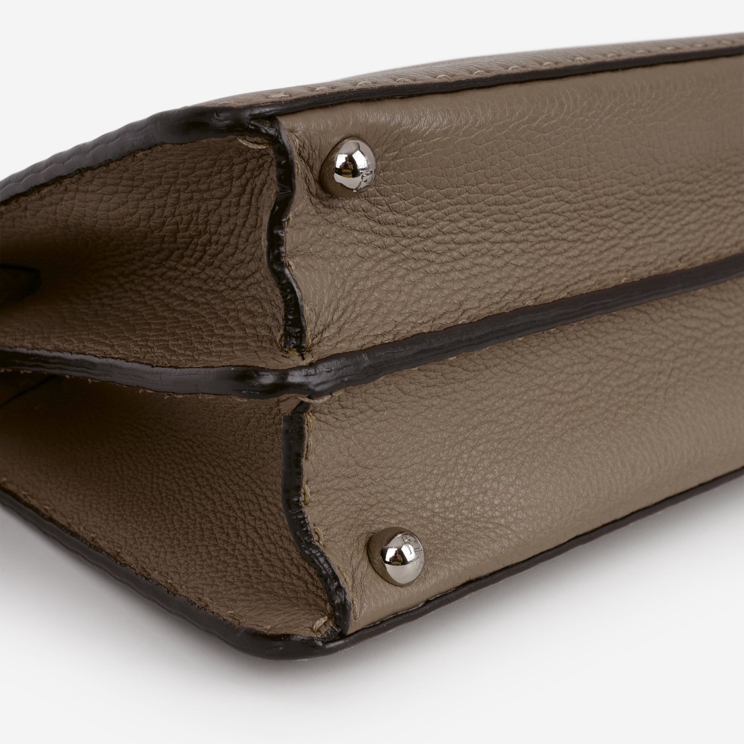 Fendi Small Peekaboo ISeeU - Taupe Taurillon | Silver Hardware