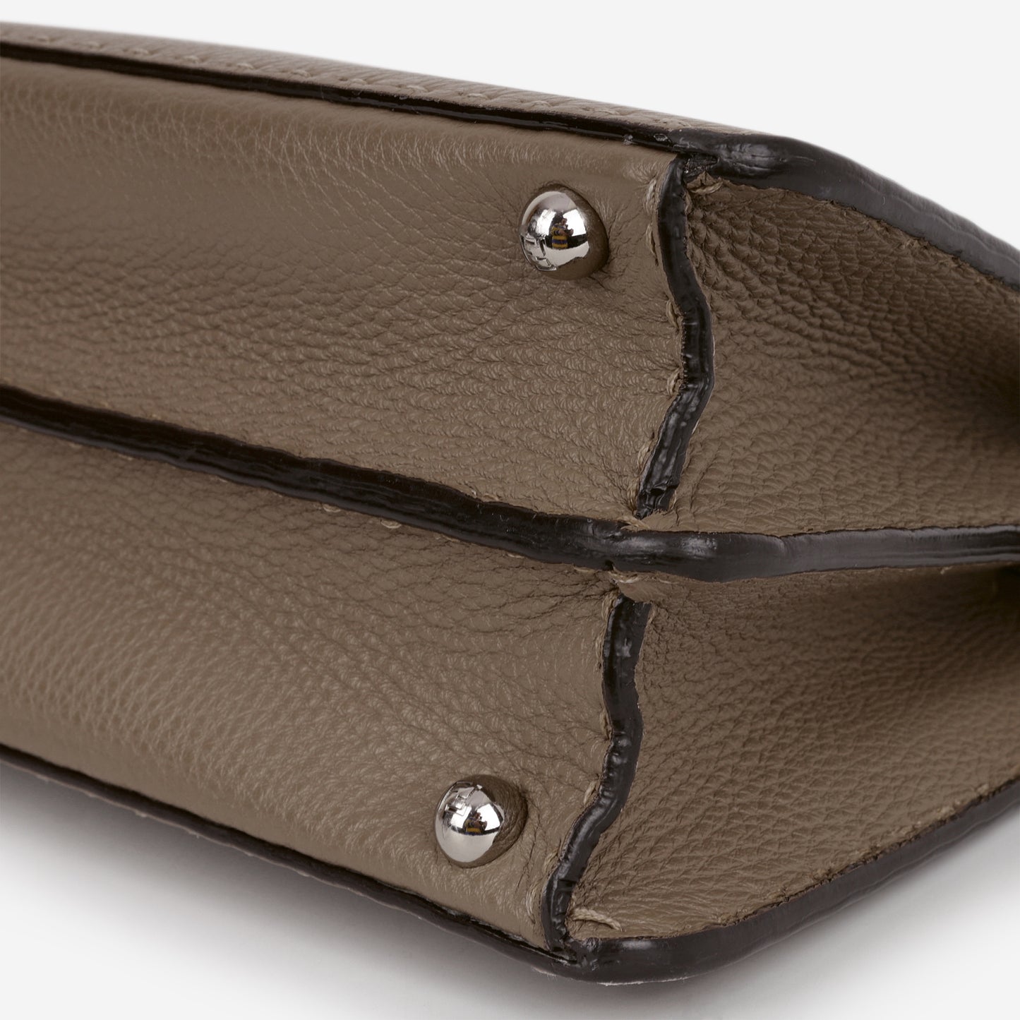 Fendi Small Peekaboo ISeeU - Taupe Taurillon | Silver Hardware