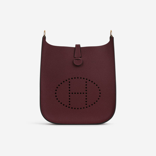 Hermès Mini Evelyne 16 Sellier - Rouge H Epsom | Gold Hardware
