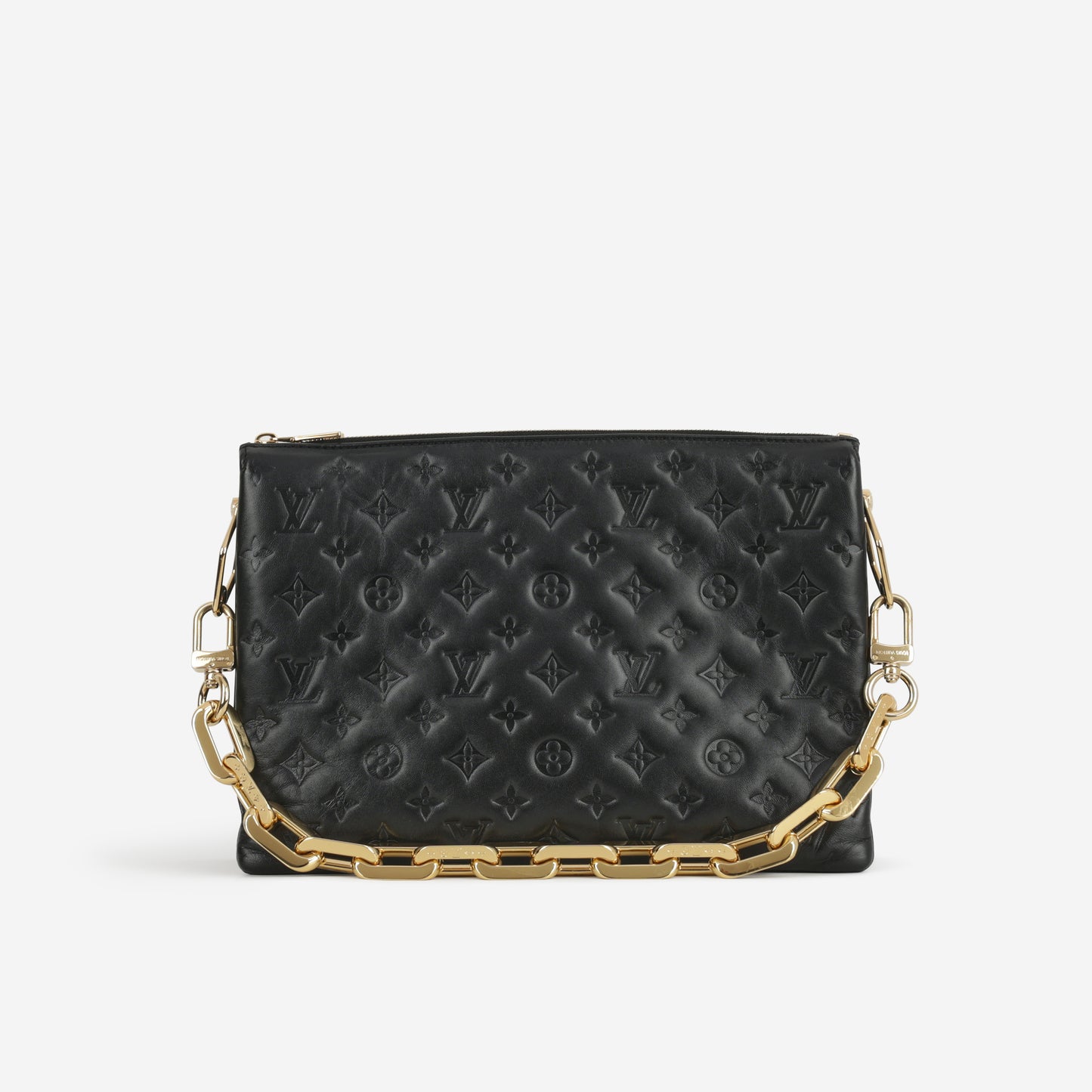 Louis Vuitton Coussin MM - Black Lambskin | Gold Hardware