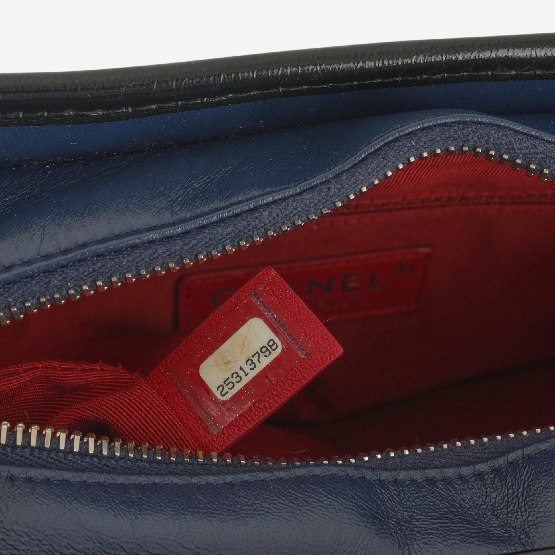 Chanel Small Gabrielle Bag - Navy / Black Aged Calfskin | Mixed Hardware - Bagista