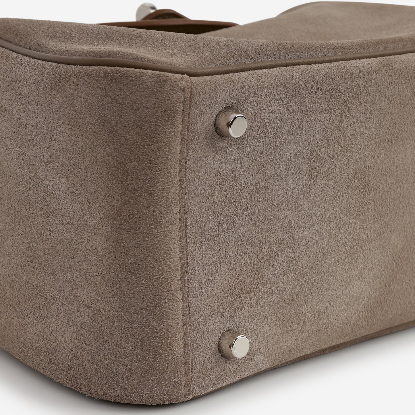 Hermès Mini Lindy - Gris Caillou / Etoupe Swift | Palladium Hardware