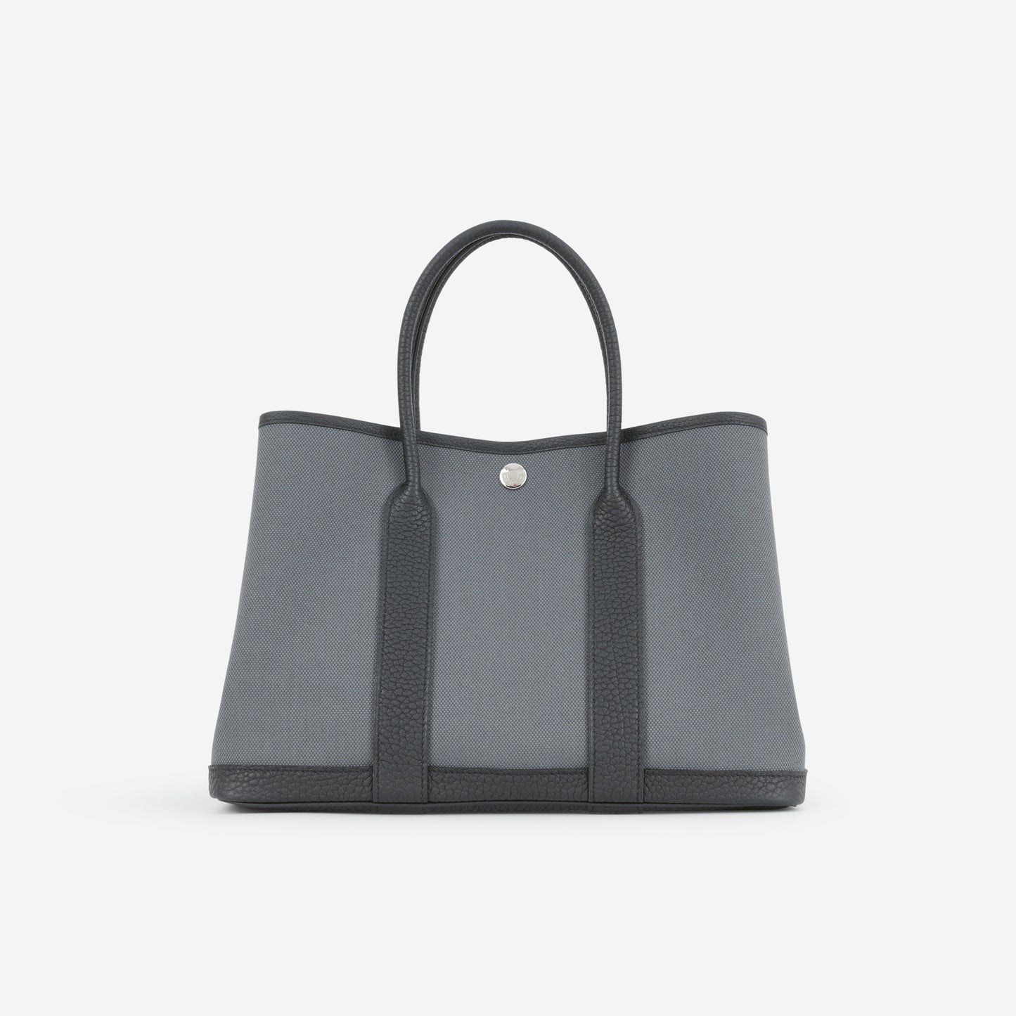 Hermès Garden Party 30 - Ardoise Canvas / Black Negonda | Palladium Hardware