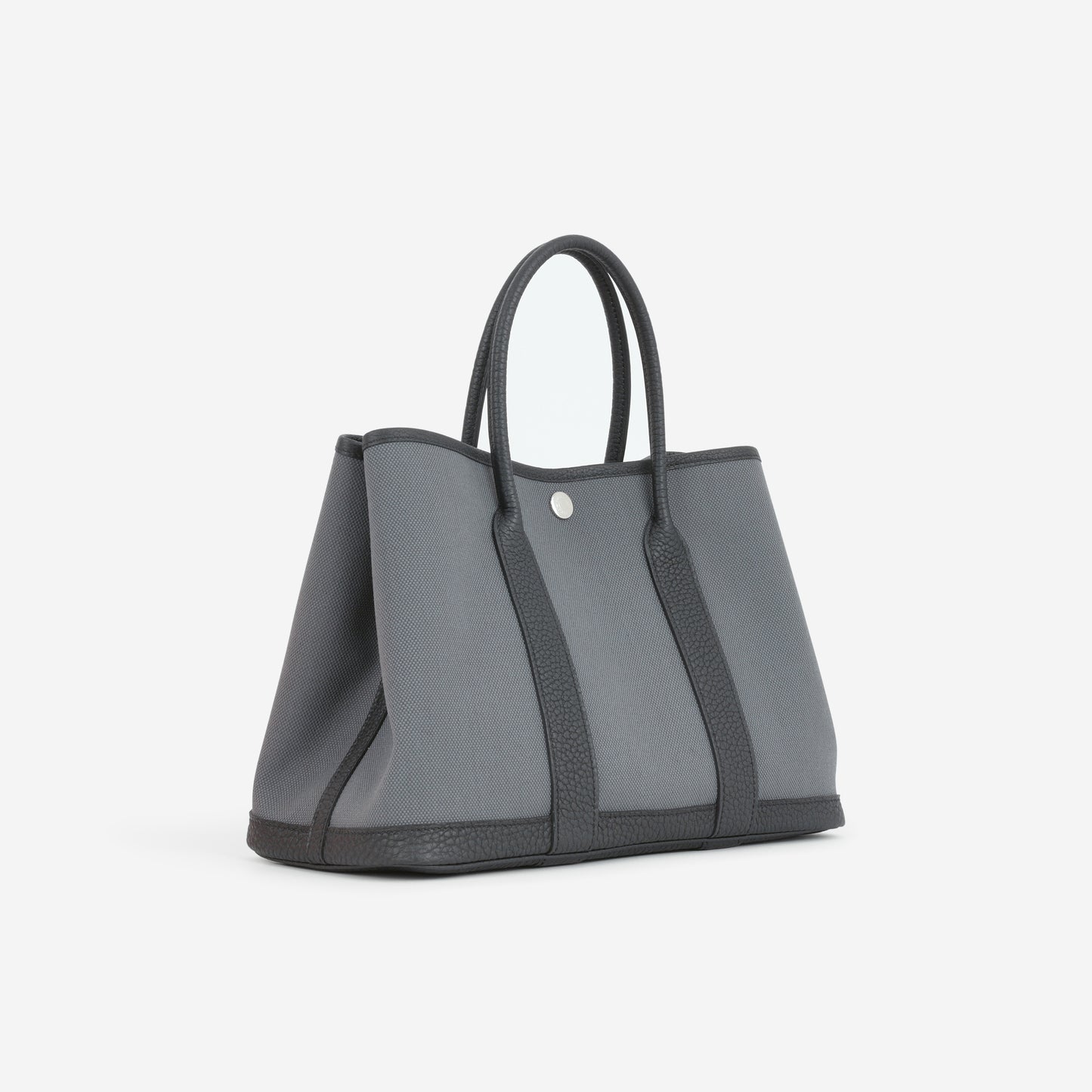 Hermès Garden Party 30 - Ardoise Canvas / Black Negonda | Palladium Hardware