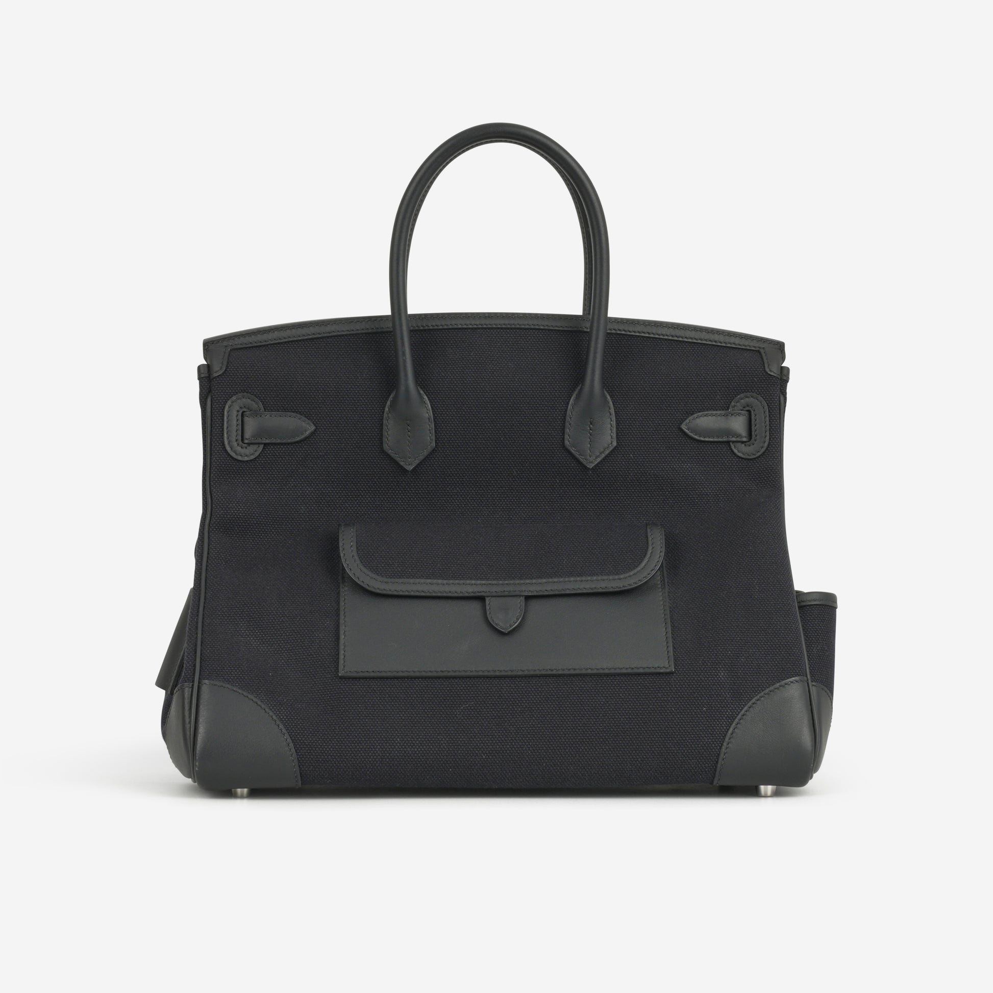 Hermès Birkin 35 Cargo - Bleu Marine Toile Goeland / Black Swift | Palladium Hardware - Bagista