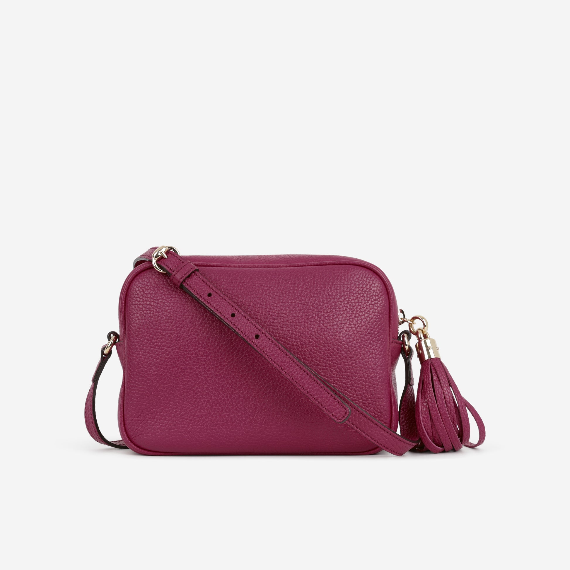 Gucci Soho Disco Crossbody - Magenta Taurillon | Gold Hardware - Bagista