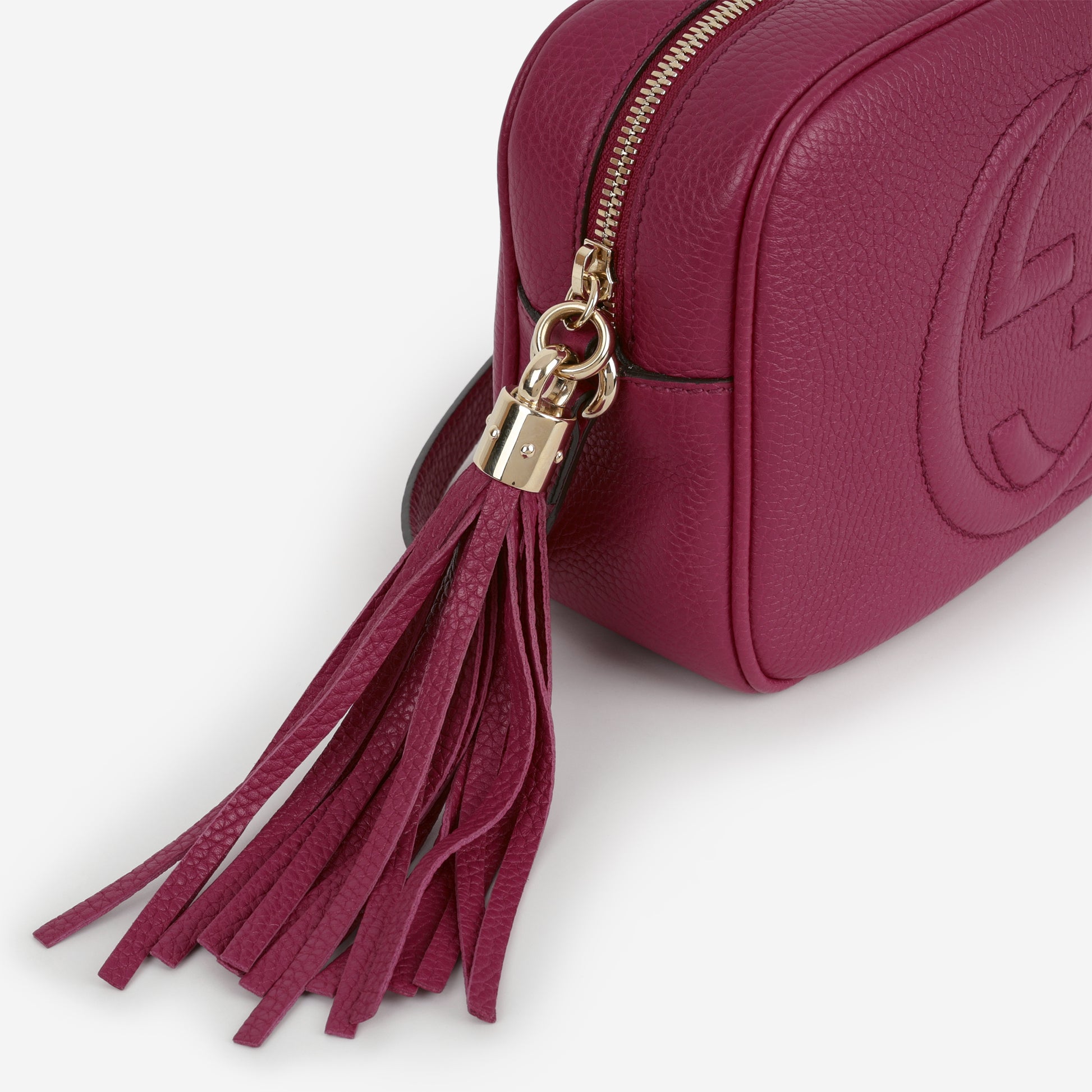 Gucci Soho Disco Crossbody - Magenta Taurillon | Gold Hardware - Bagista
