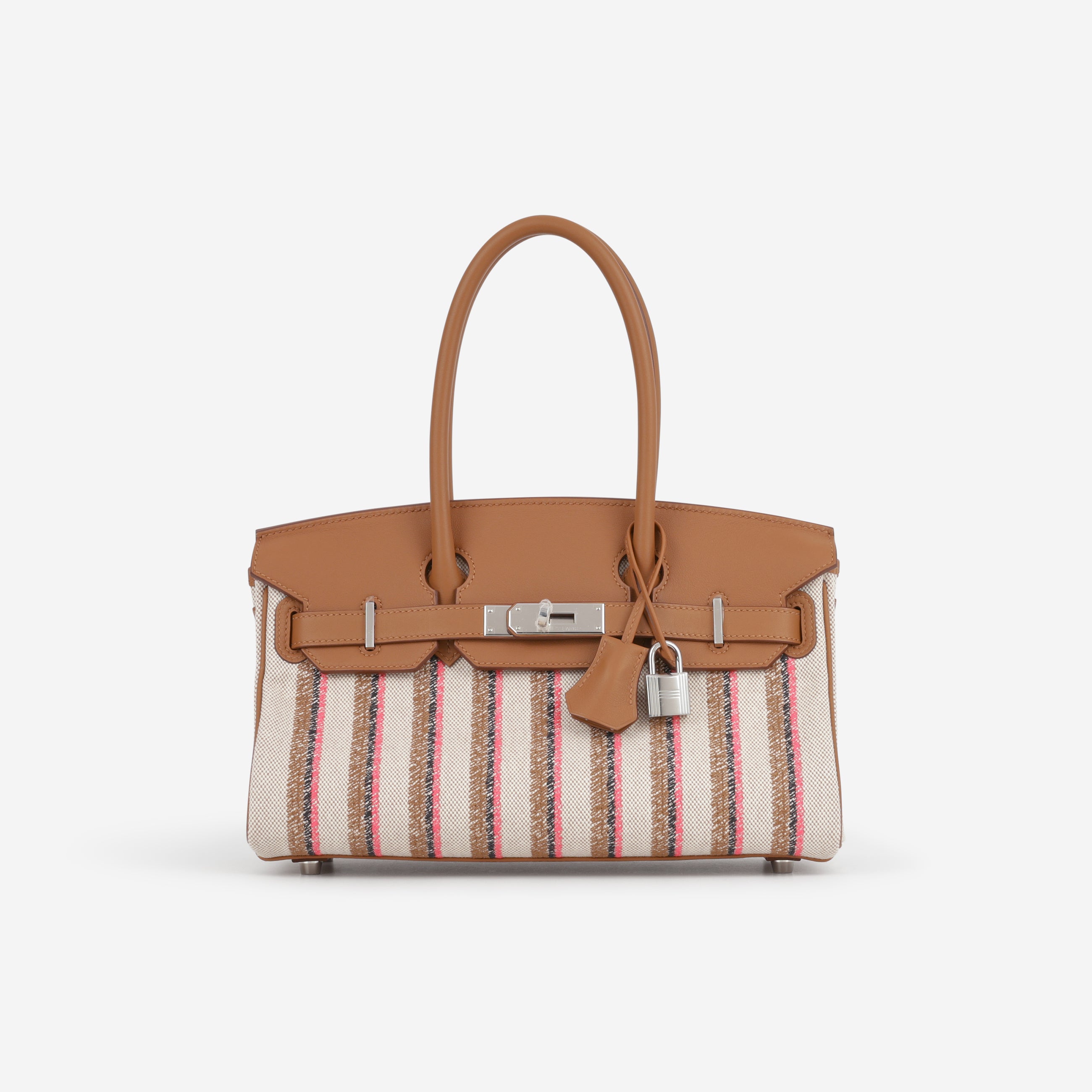 Hermès Shoulder Birkin 29 Light Broderie Couverture Rayures Gold Swift ...