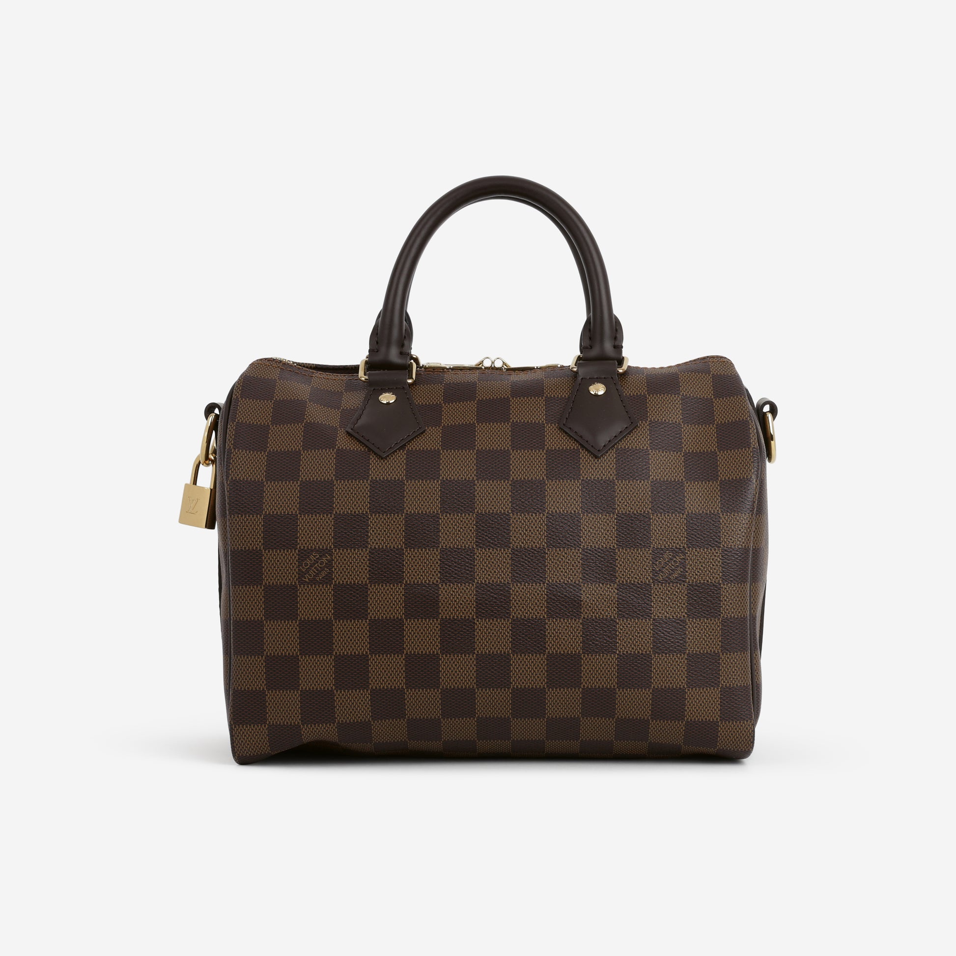 Louis Vuitton Speedy 25 Bandoulière - Damier Ebene | Gold Hardware - Bagista