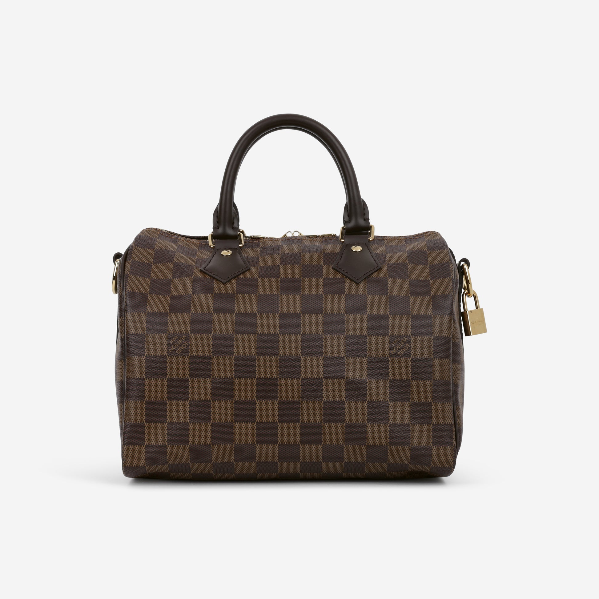Louis Vuitton Speedy 25 Bandoulière - Damier Ebene | Gold Hardware - Bagista