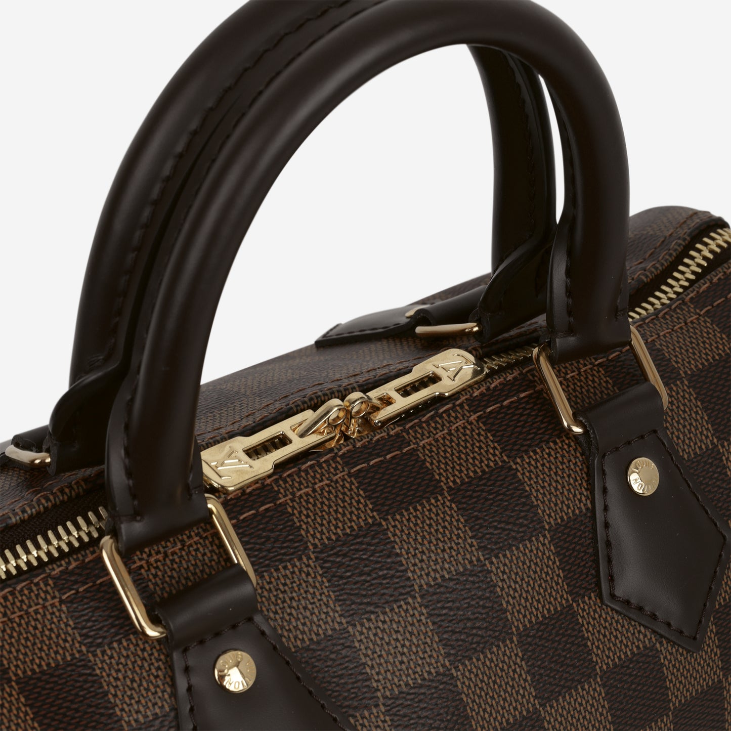 Louis Vuitton Speedy 25 Bandoulière - Damier Ebene | Gold Hardware - Bagista