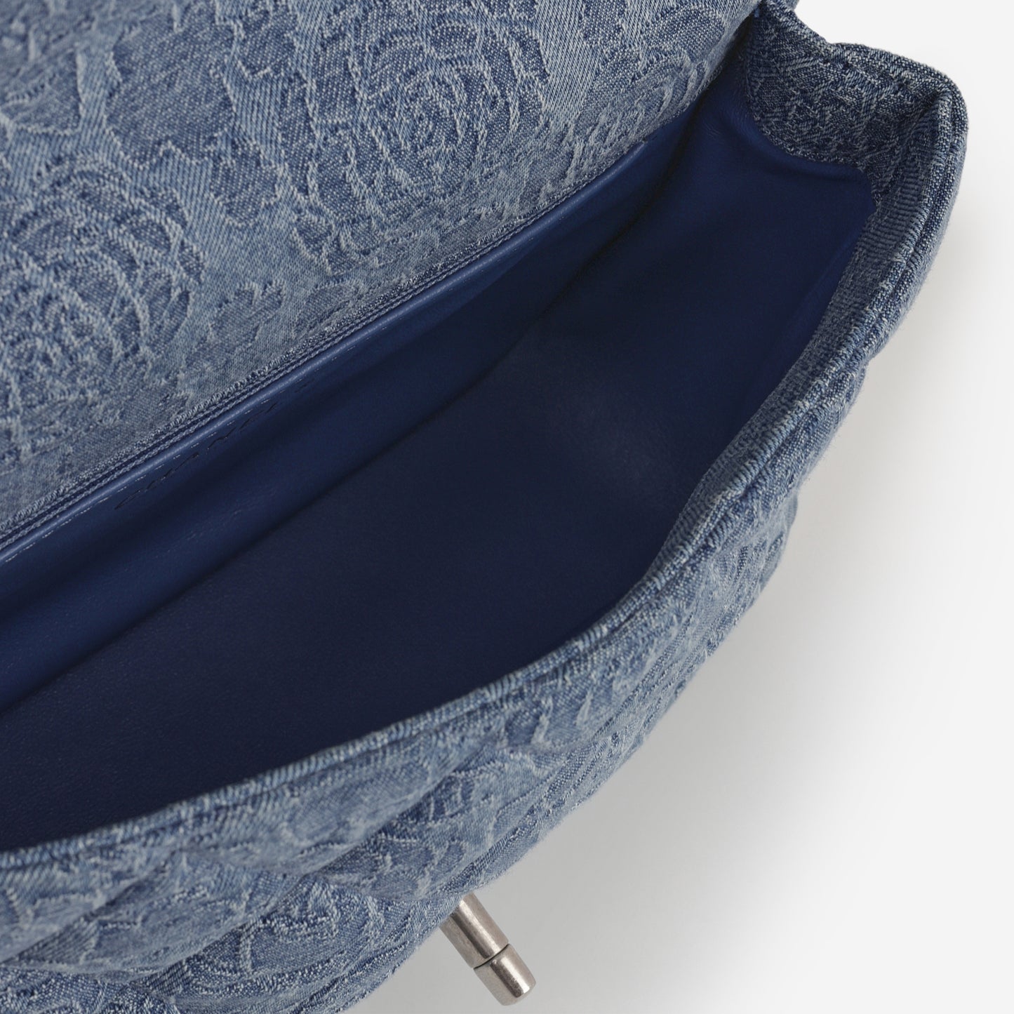 Chanel Camellia Sweetheart Crush - Blue Denim | Silver Hardware