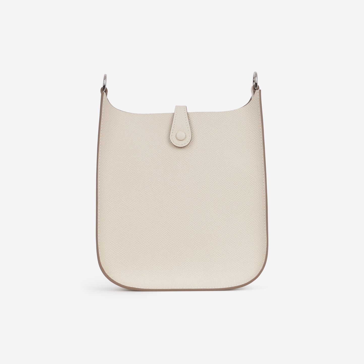 Hermès Mini Evelyne 16 Sellier - Craie Epsom | Palladium Hardware - Bagista