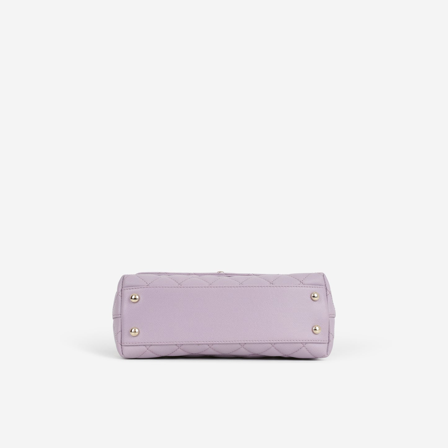 Chanel Small Coco Handle - Lilac Caviar | Champagne Gold Hardware