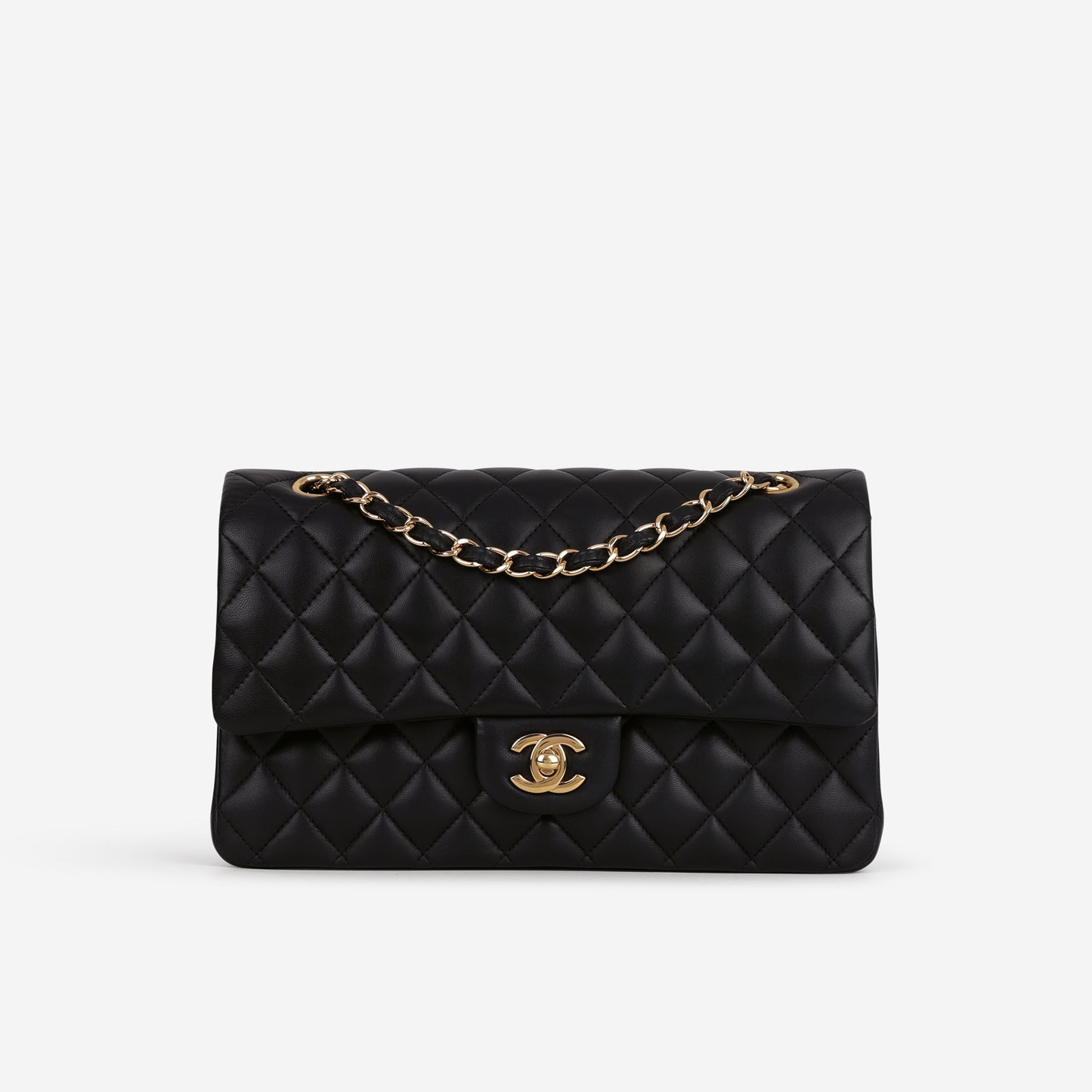 Chanel Medium Classic Flap - Black Lambskin | Gold Hardware