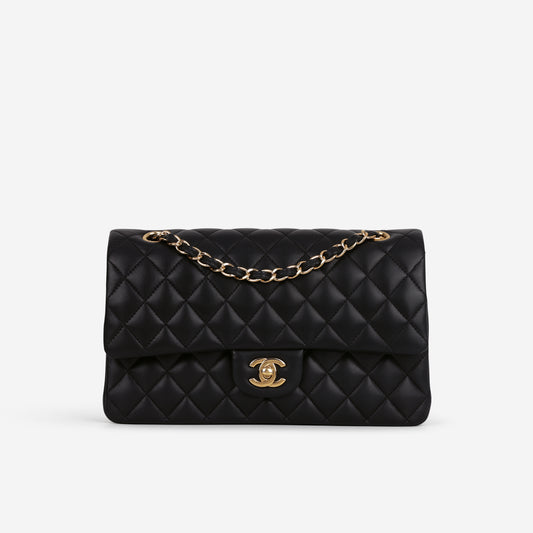 Chanel Medium Classic Flap - Black Lambskin | Gold Hardware