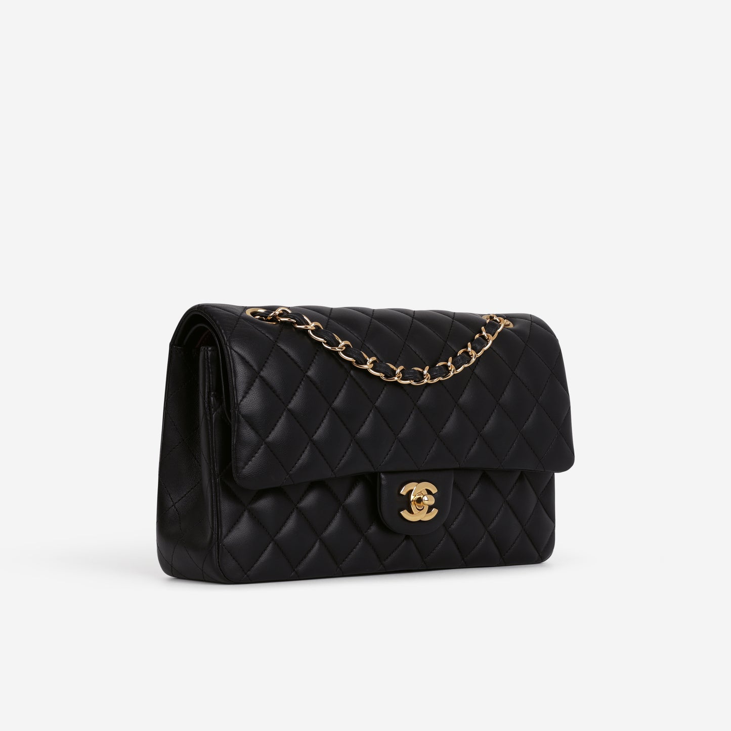 Chanel Medium Classic Flap - Black Lambskin | Gold Hardware