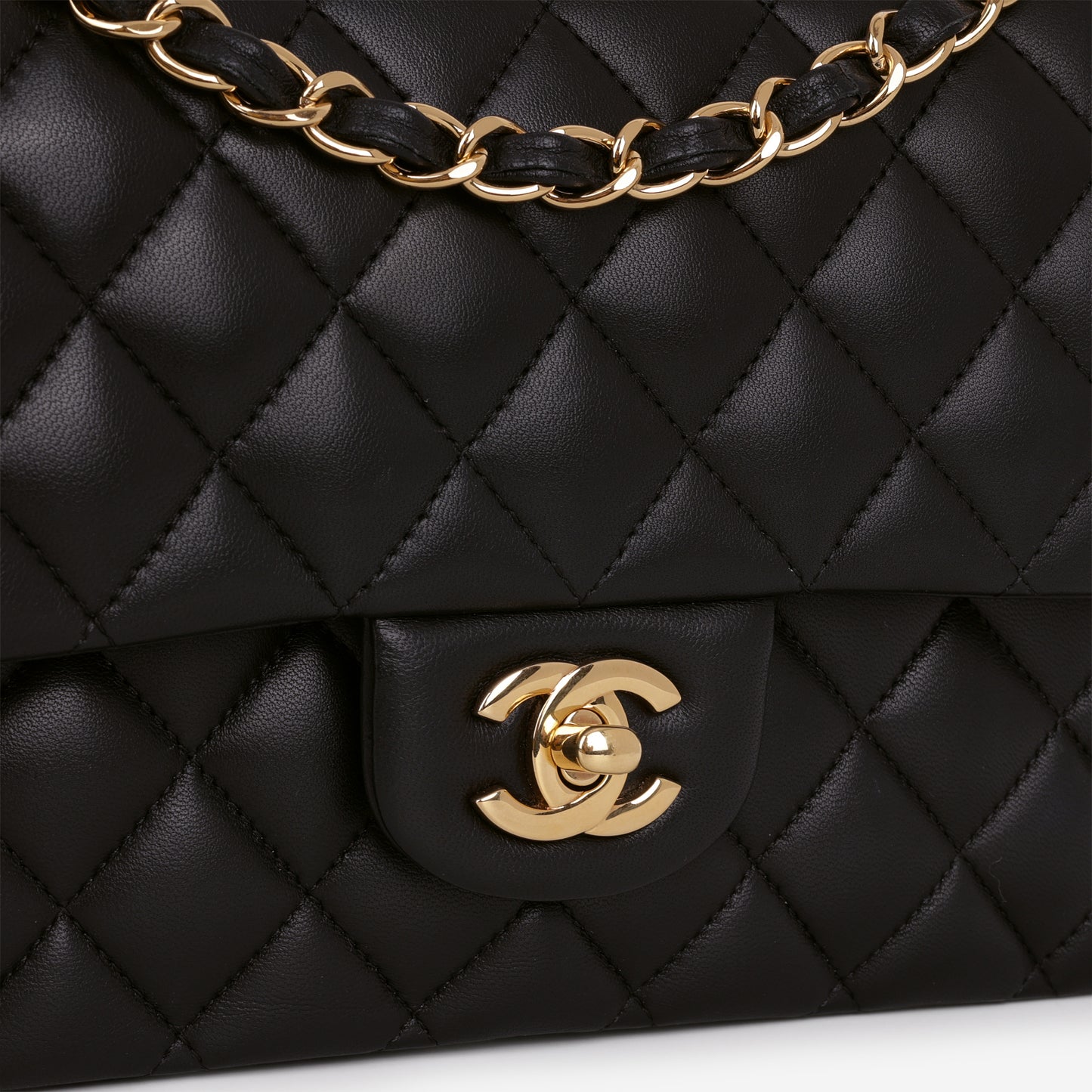 Chanel Medium Classic Flap - Black Lambskin | Gold Hardware