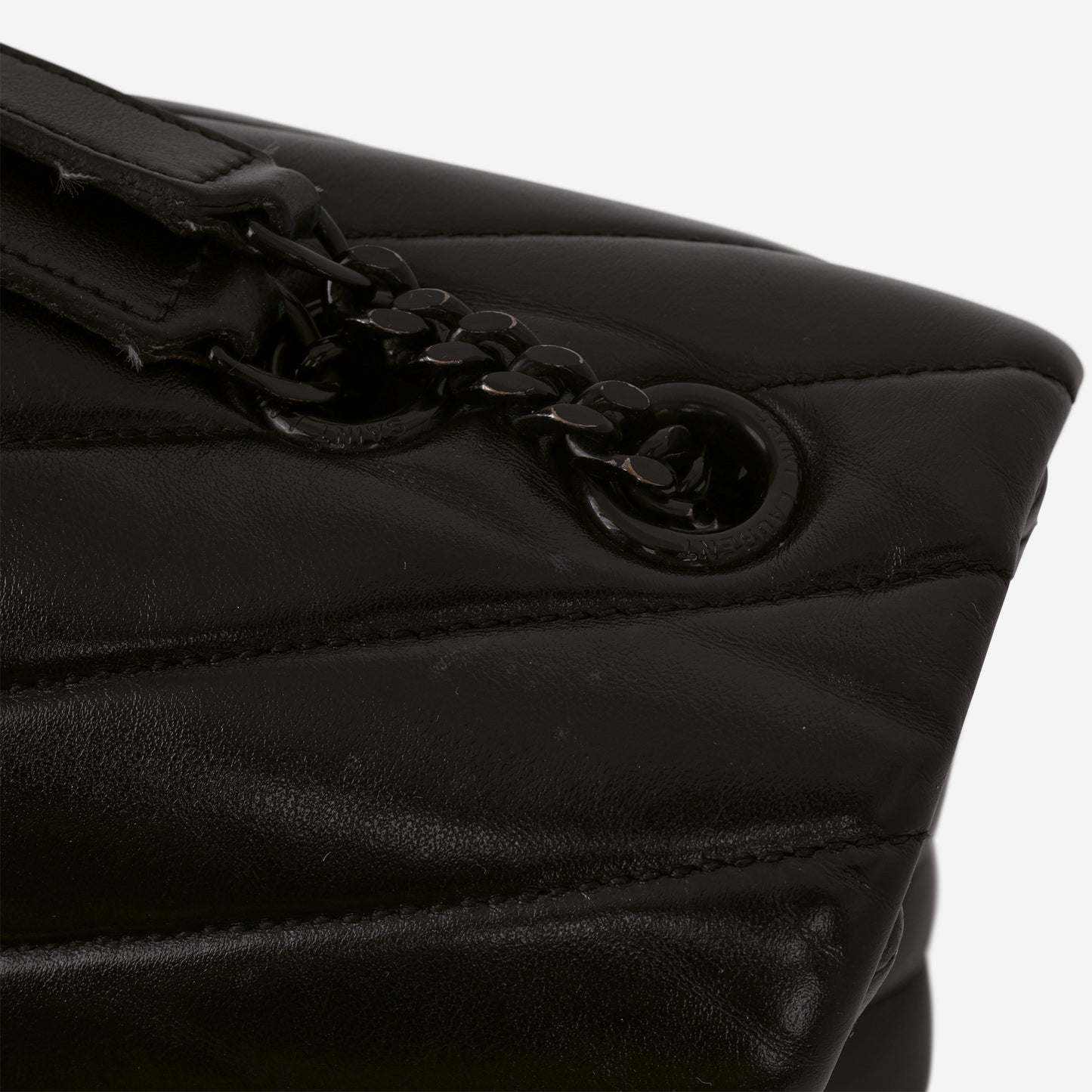 Saint Laurent Medium Loulou - Black Monochrome Calfskin