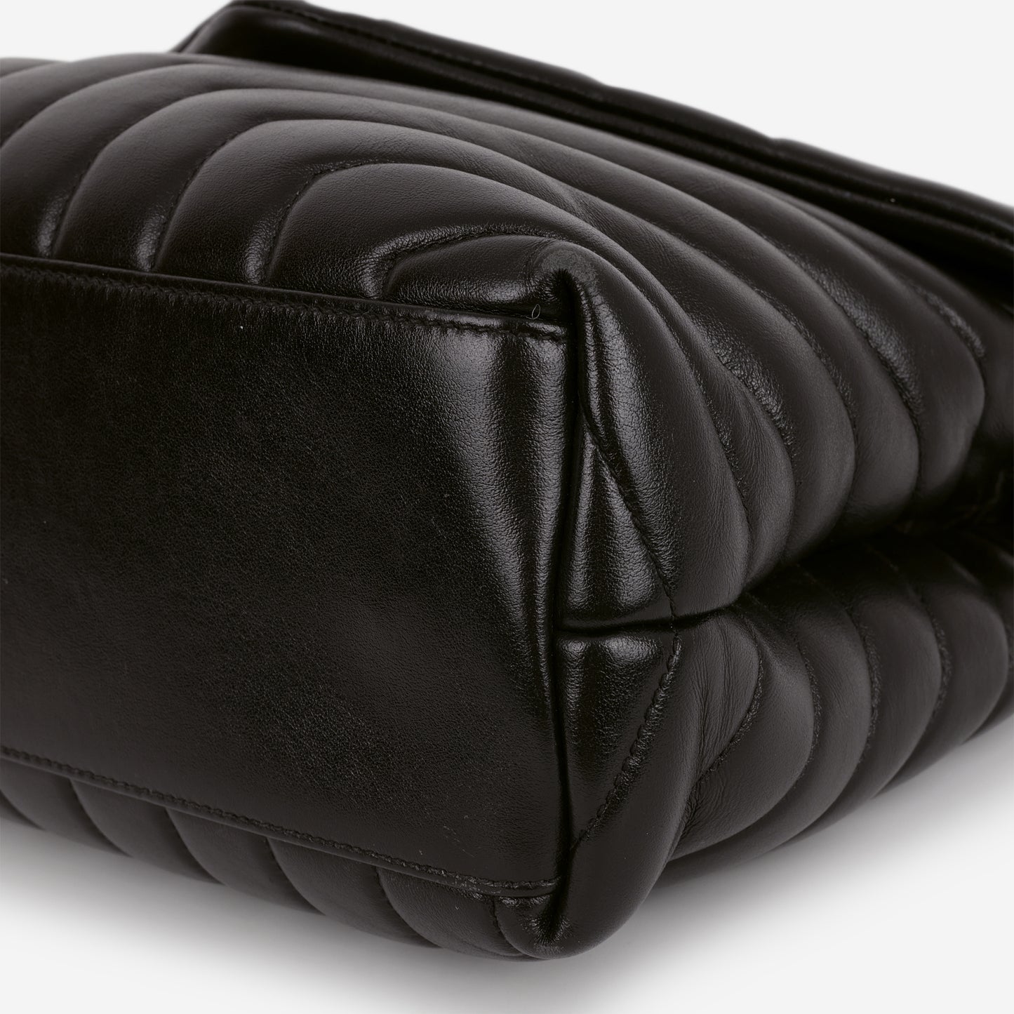 Saint Laurent Medium Loulou - Black Monochrome Calfskin