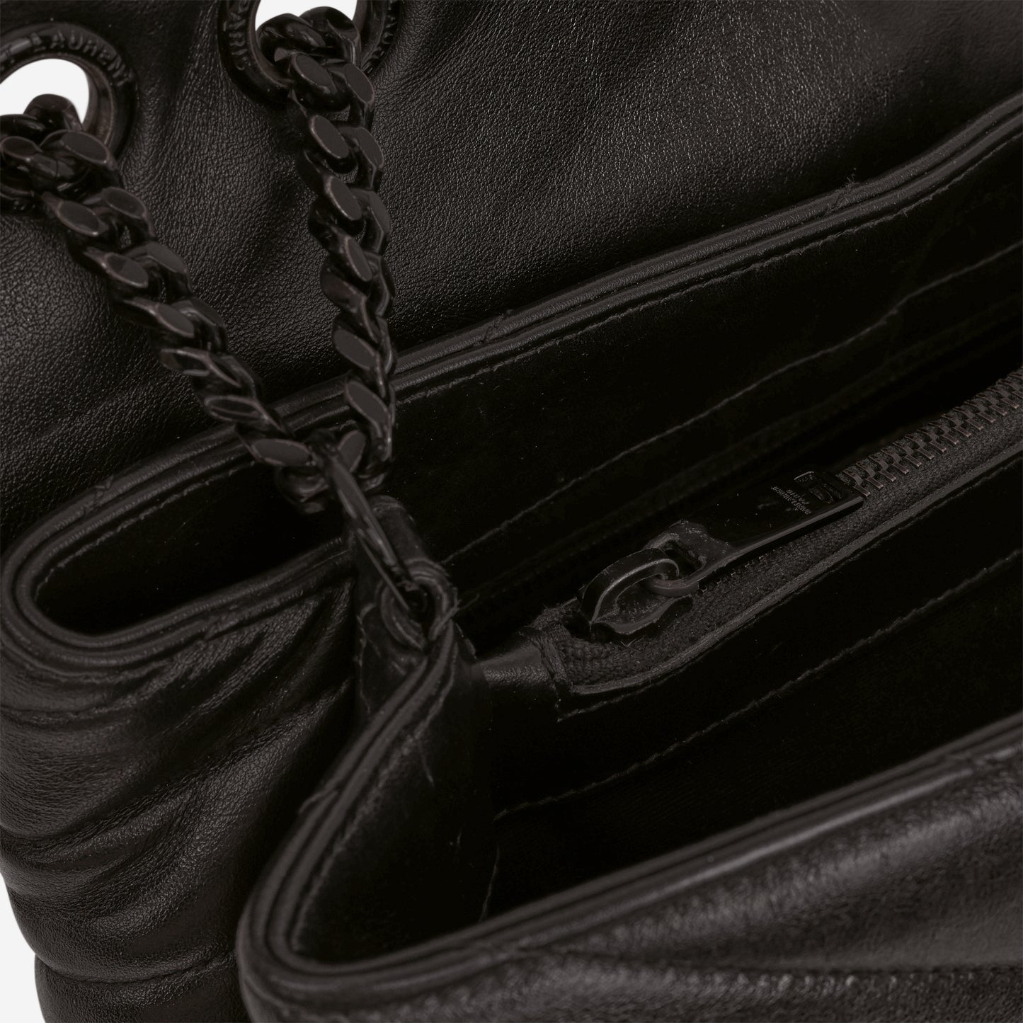 Saint Laurent Medium Loulou - Black Monochrome Calfskin