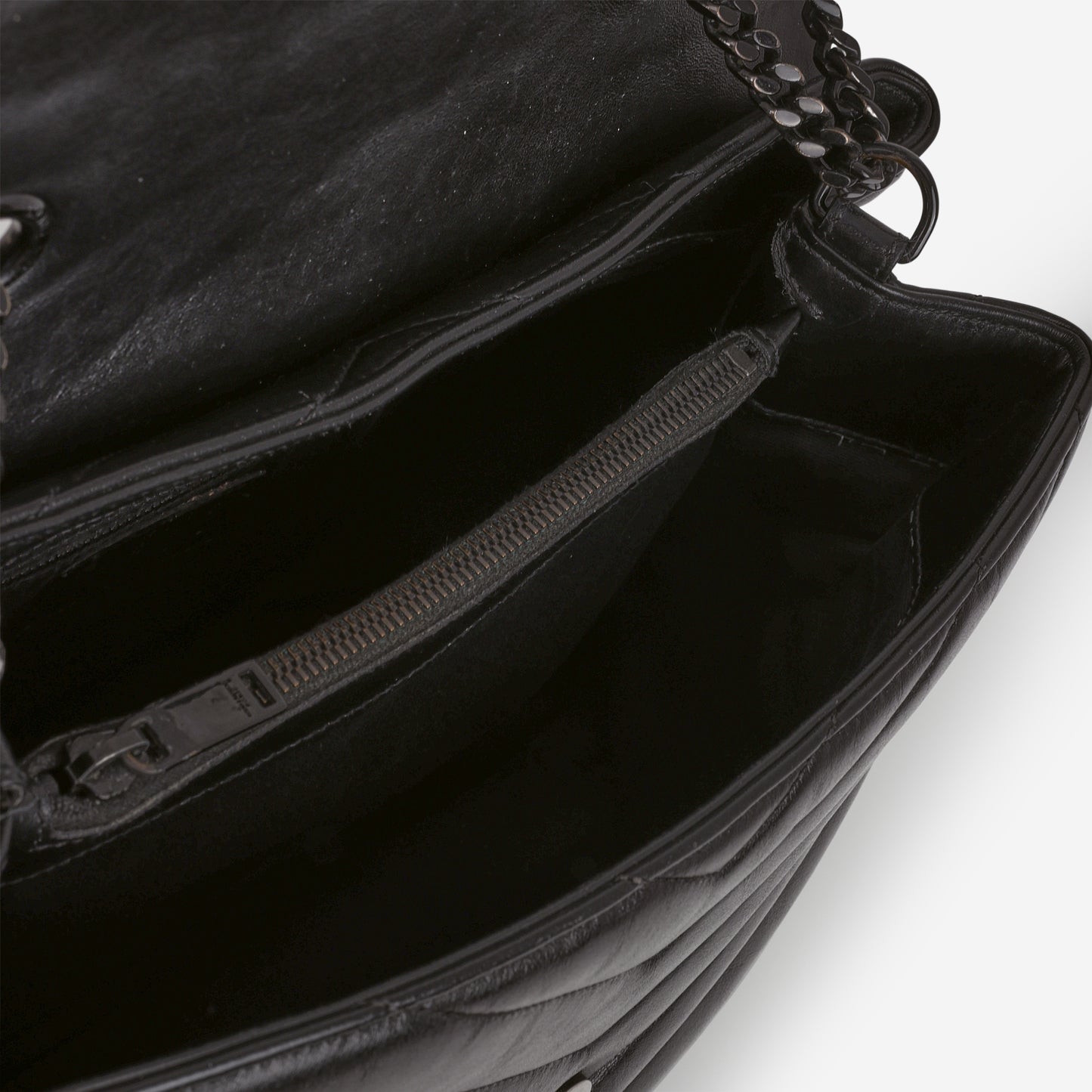 Saint Laurent Medium Loulou - Black Monochrome Calfskin