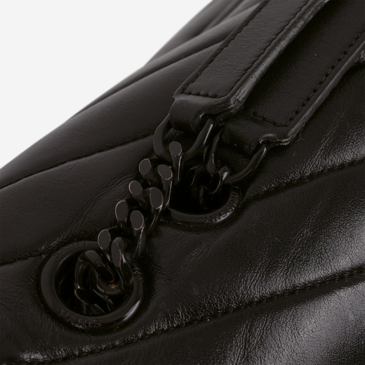 Saint Laurent Medium Loulou - Black Monochrome Calfskin