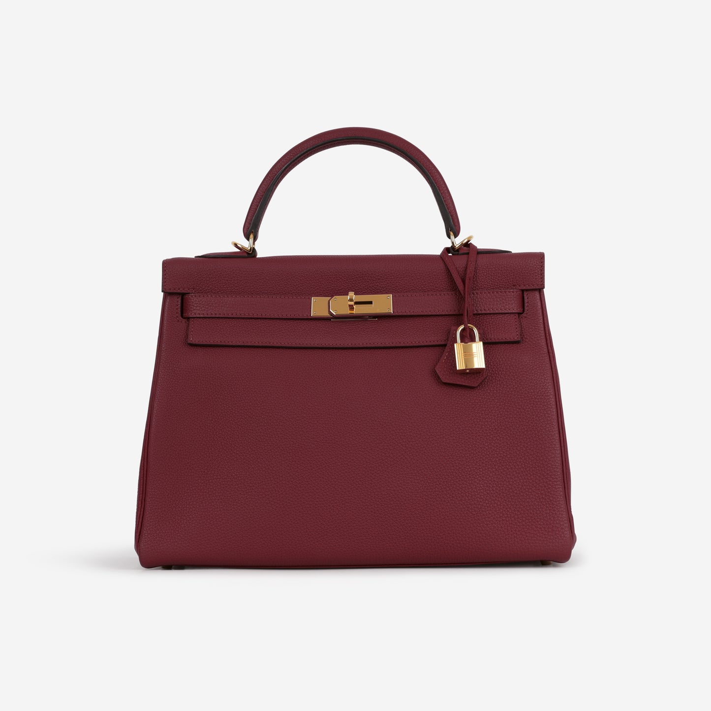 Hermès Kelly 32 - Rouge Grenat Togo | Gold Hardware