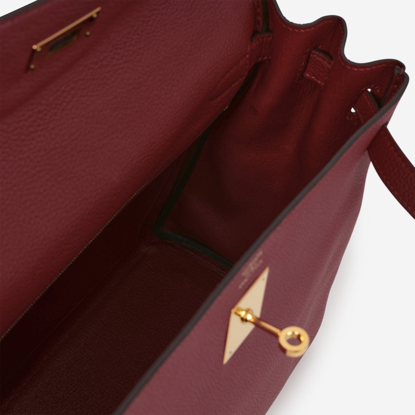 Hermès Kelly 32 - Rouge Grenat Togo | Gold Hardware