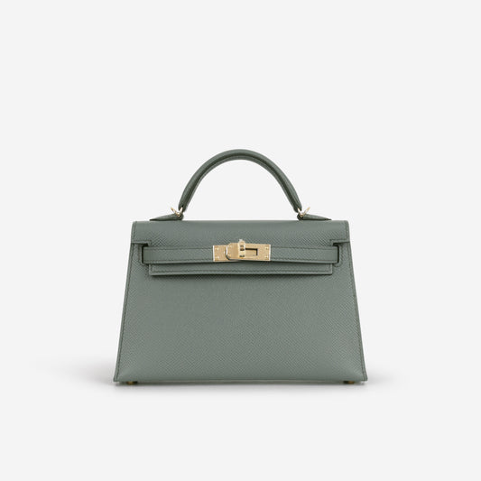 Hermès Mini Kelly - Vert Amande Epsom | Permabrass Hardware