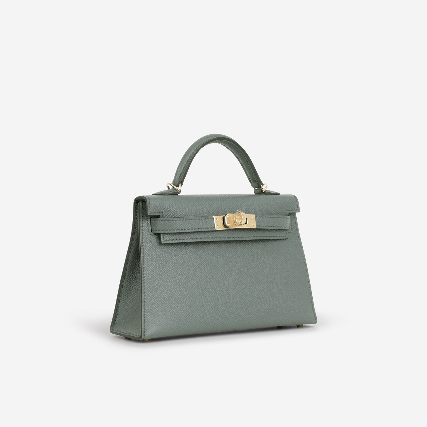 Hermès Mini Kelly - Vert Amande Epsom | Permabrass Hardware - Bagista